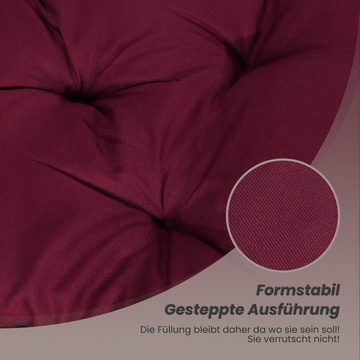 HOMECALL Dekokissen Bankauflage Sitzbankauflage Sitzkissen mit Rückenlehne (1St), Nordisches Design, für Gartenbank, 190 x 49 x 12 cm