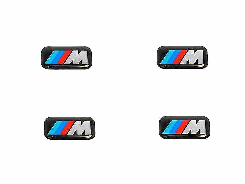 BMW Felgenaufkleber 4x ORIGINAL BMW Emblem Plakette Aufkleber M-Zeichen Alufelgen, (1tlg)
