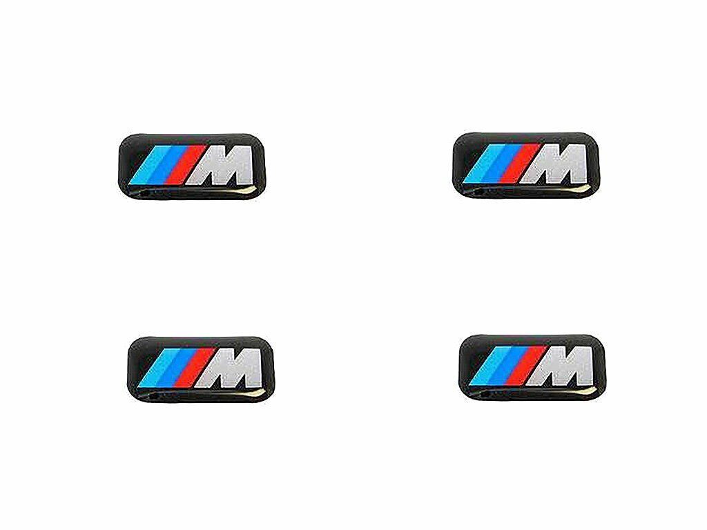 BMW Felgenaufkleber 4x ORIGINAL BMW Emblem Plakette Aufkleber M-Zeichen  Alufelgen, (1tlg)