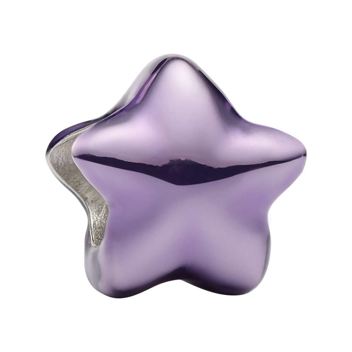 Pandora Bead 794813C01, Mini Silber Lilafarbener Stern
