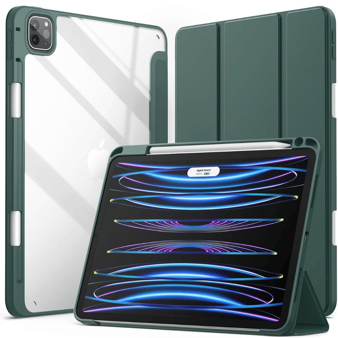 SmartUP Tablet-Hülle für iPad Pro 13 Zoll M4 2024 (Modellnummer: A2925/ A2926/ A3007) 13 Zoll, integrierte Standfunktion, integrierter Stifthalter