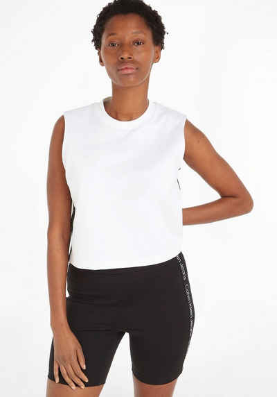 Calvin Klein Jeans Rundhalsshirt mit Logo-Tape an den Seiten