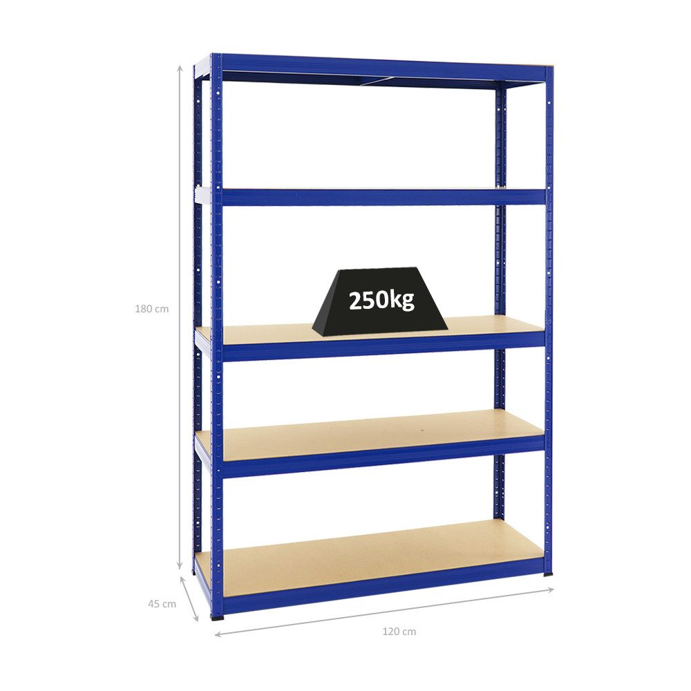 PROREGAL® Schwerlastregal Lagerregal Steckregal ELEPHANT 180x120x45cm Fachl günstig online kaufen