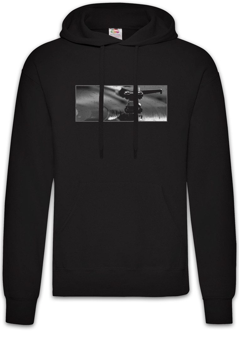 Hoodie Record Player Plattennadel Herren Hoodie Platte Schallplatte DJ