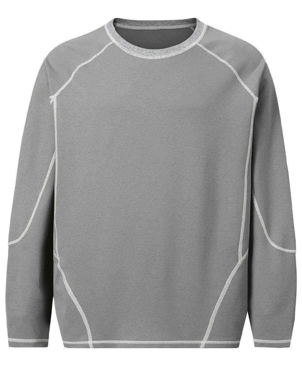 YOUTHUP Funktionsshirt Herren Langarmshirt Rundhals mit gebürstetem Futter