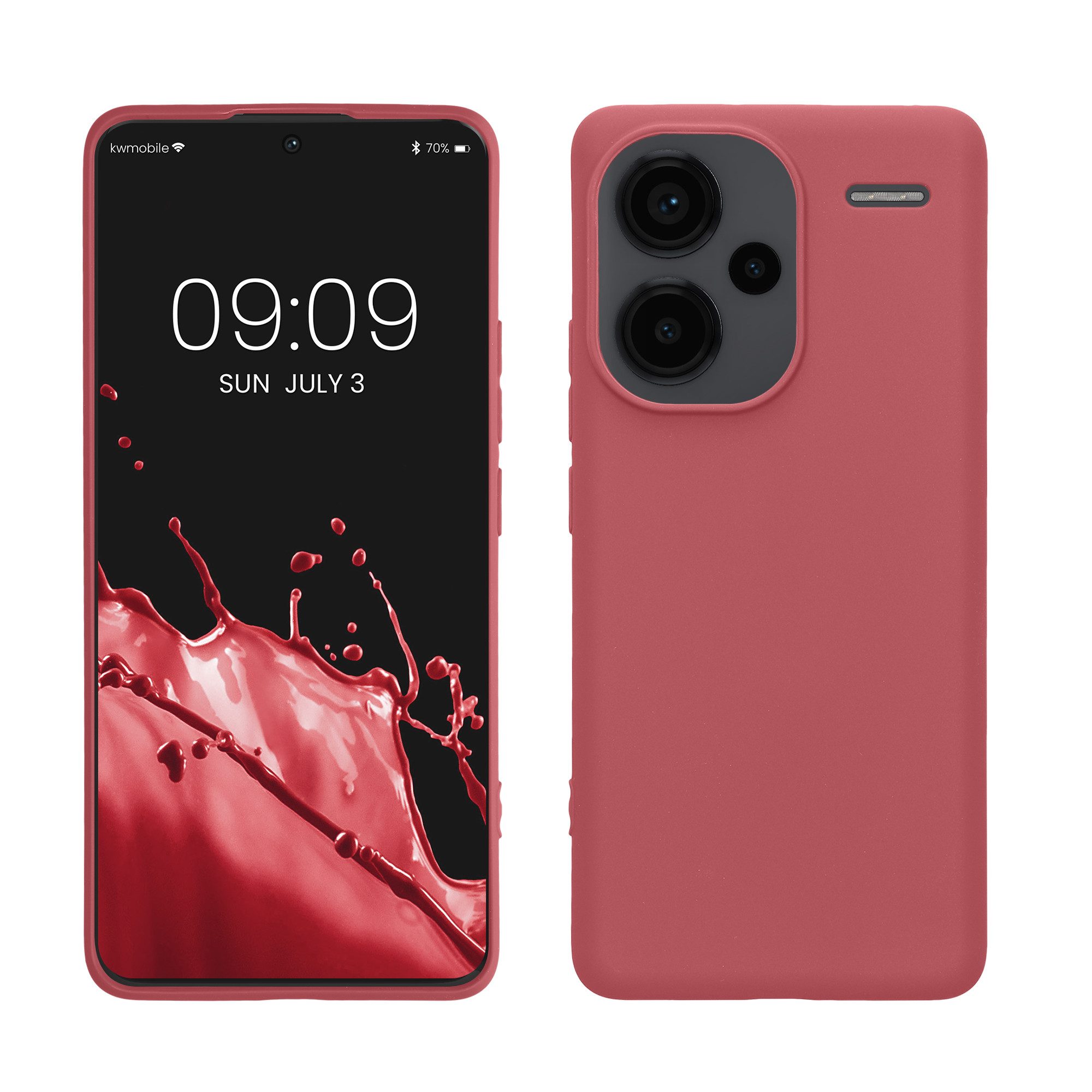 kwmobile Handyhülle Hülle für Xiaomi Redmi Note 13 Pro+ 5G / Redmi Note 13 Pro Plus 5G, Hülle Silikon - Soft Handyhülle - Handy Case Cover