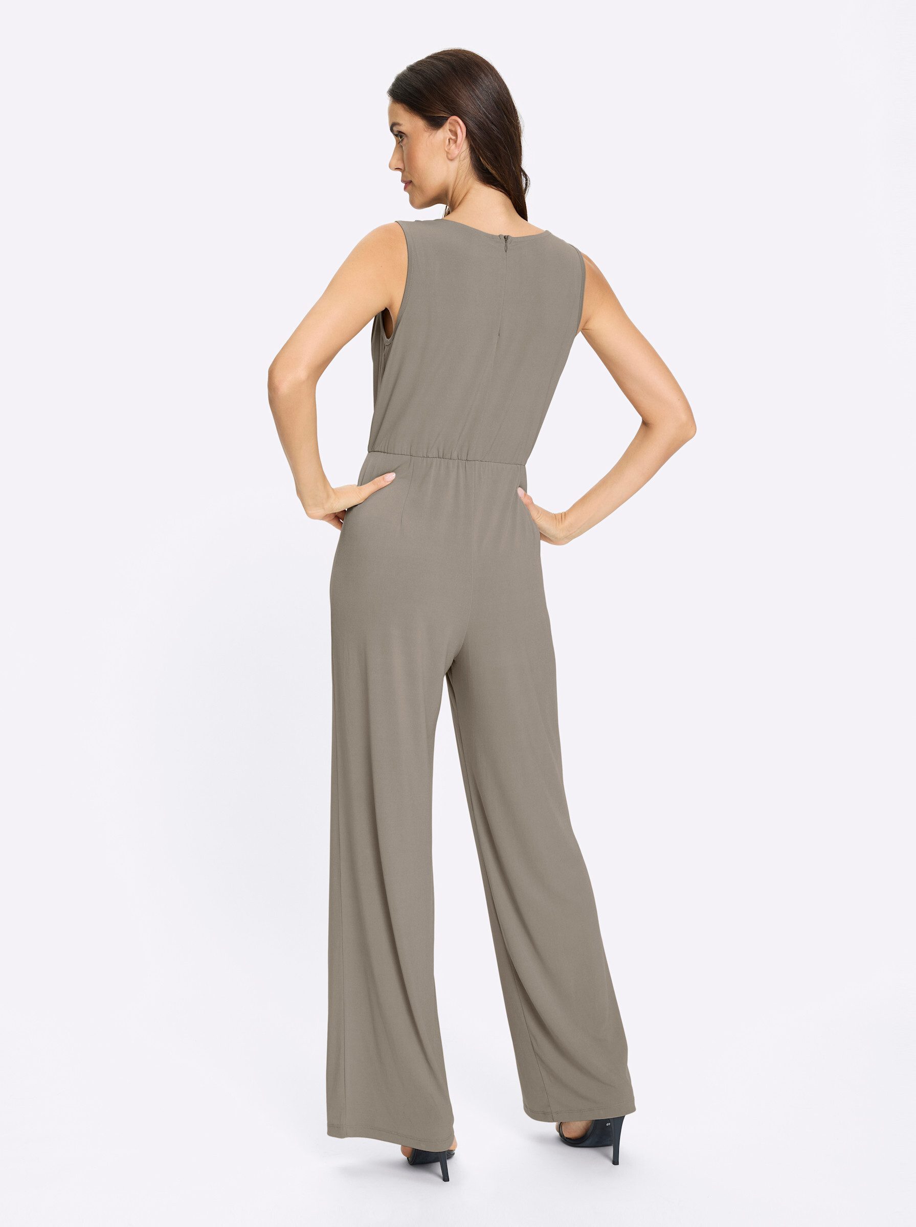 heine Jumpsuit Jersey-Overall Ärmellos Innenbeinlänge ca. 76 cm – Bild 2 von 5