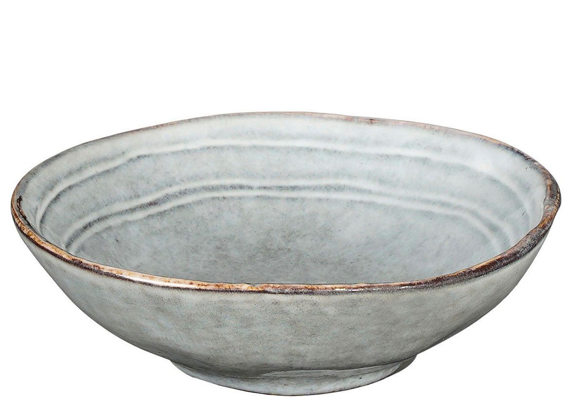 Mica Decorations Schale Mica Schale Tabo grau, Ø 11,5 cm x 3,5 cm, Keramik