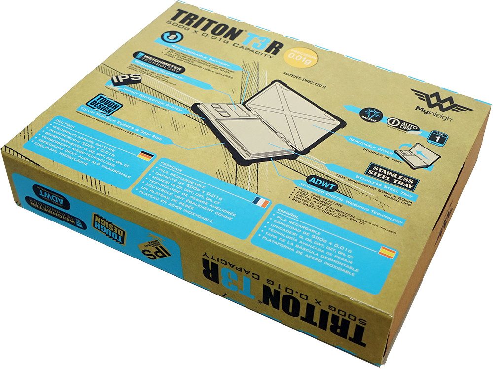 MyWeigh Taschenwaage Digitale Feinwaage T3R, 500 g / 0,01 g, wiederaufladbar