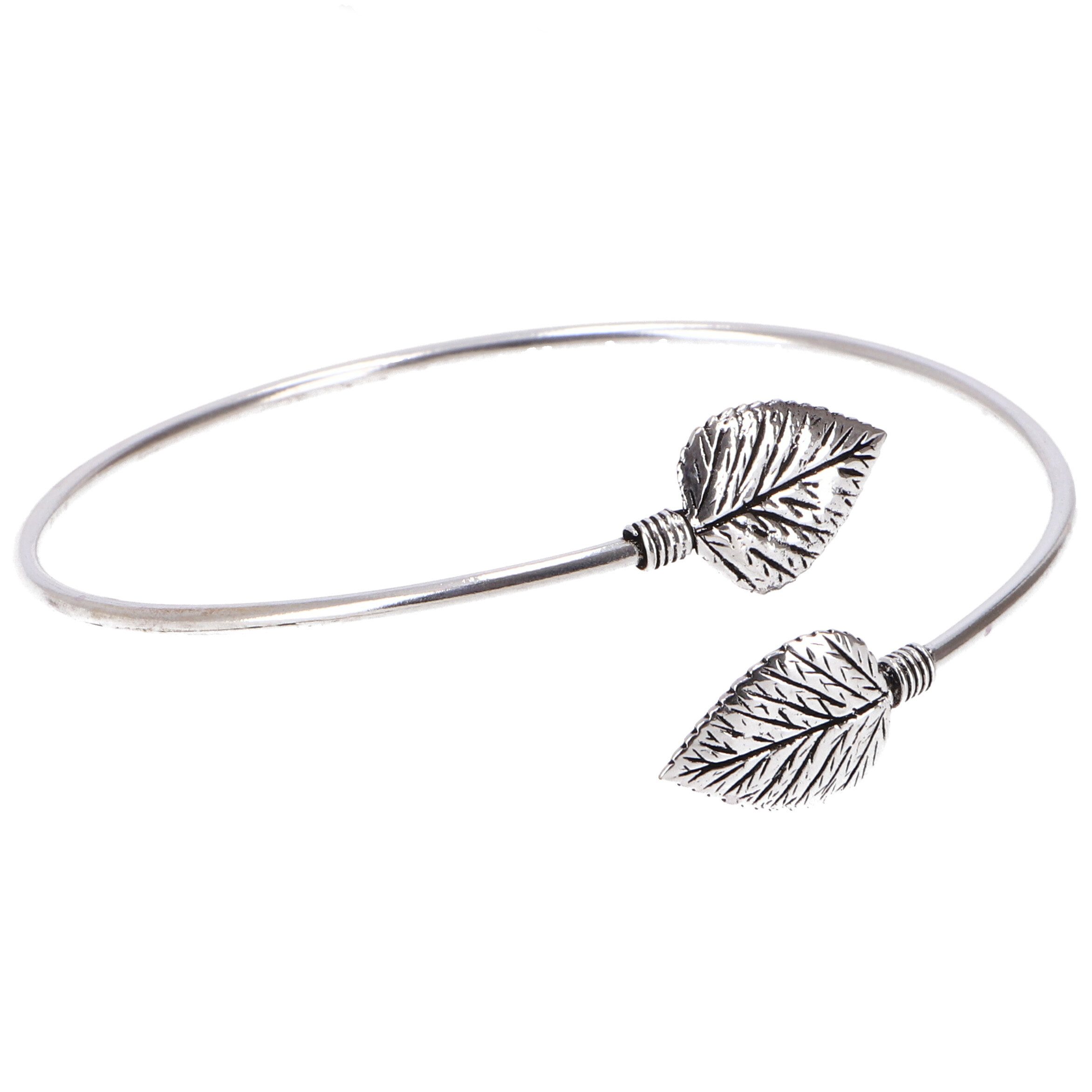 Guru-Shop Armreif Silber Swirl, Arm Manschette, Oberarmband..
