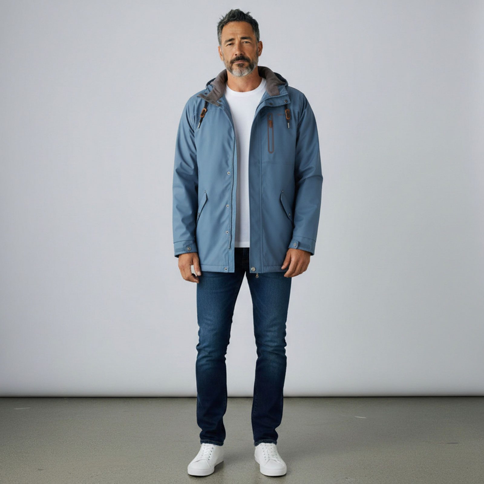 Dry Fashion Regenjacke Bergen Herren Jacke Regenmantel Bergen mit Innenfutt günstig online kaufen