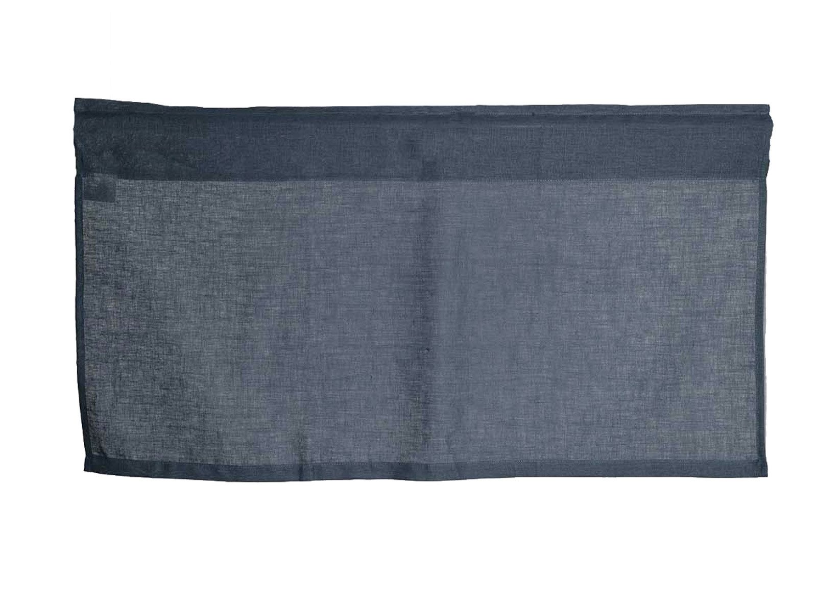 beties Scheibengardine Leinen (1 St), Stangendurchzug, halbtransparent, 100% Leinen, Bistrogardine 45x85 cm Landhausstil mit Tunnelaufhängung Fertiggardine