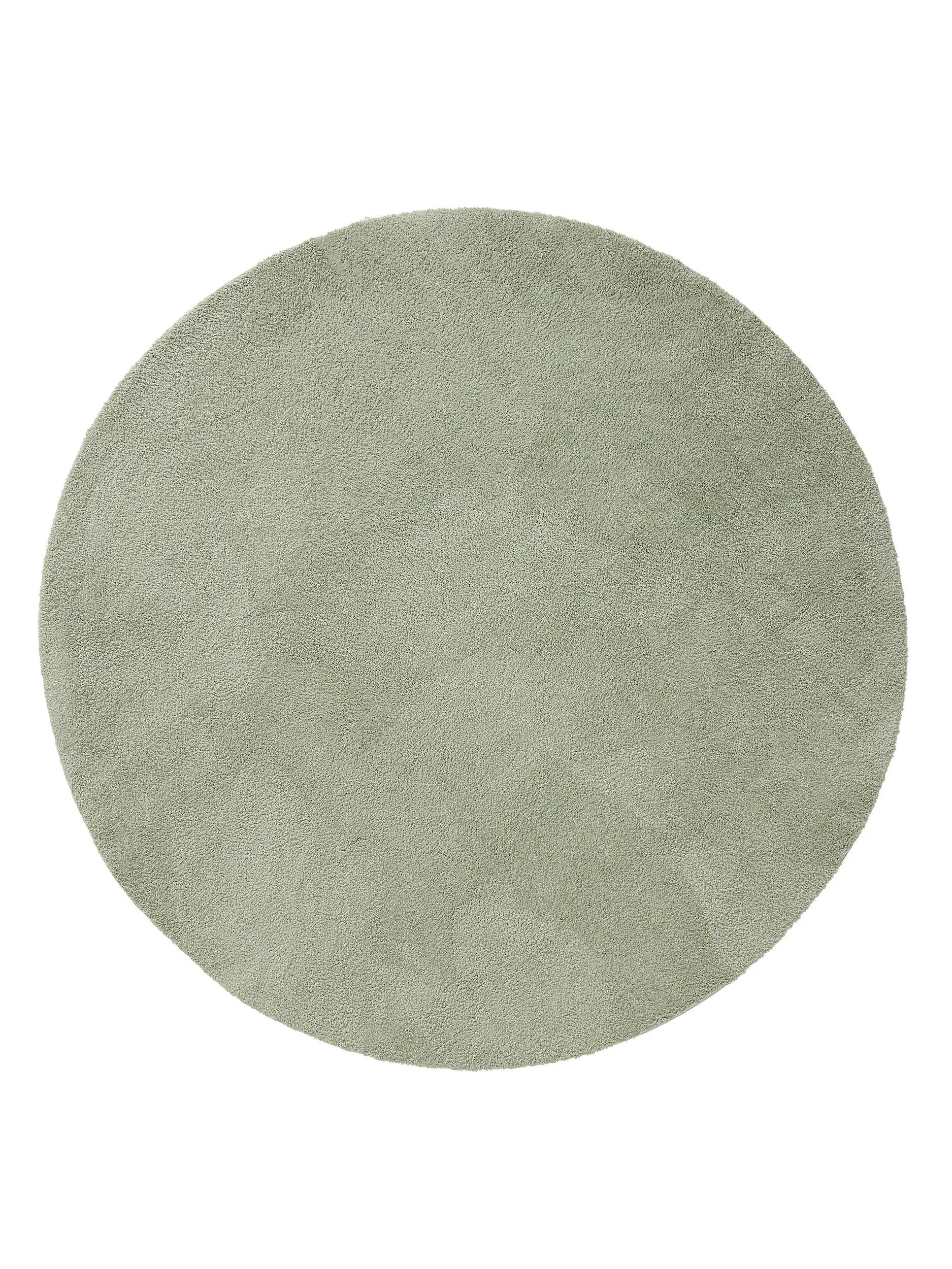 benuta Hochflor-Teppich Soda, rund, Höhe: 21 mm, Teppich Wohnzimmer, Schlafzimmer, Esszimmer, Flur, Kunstfaser, Cozy