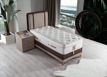 Villa Möbel Polsterbett TORINO (Bett, Bett), Bettkasten mit XXL Stauraum & Gasdruckfedern für einfache Handhabung