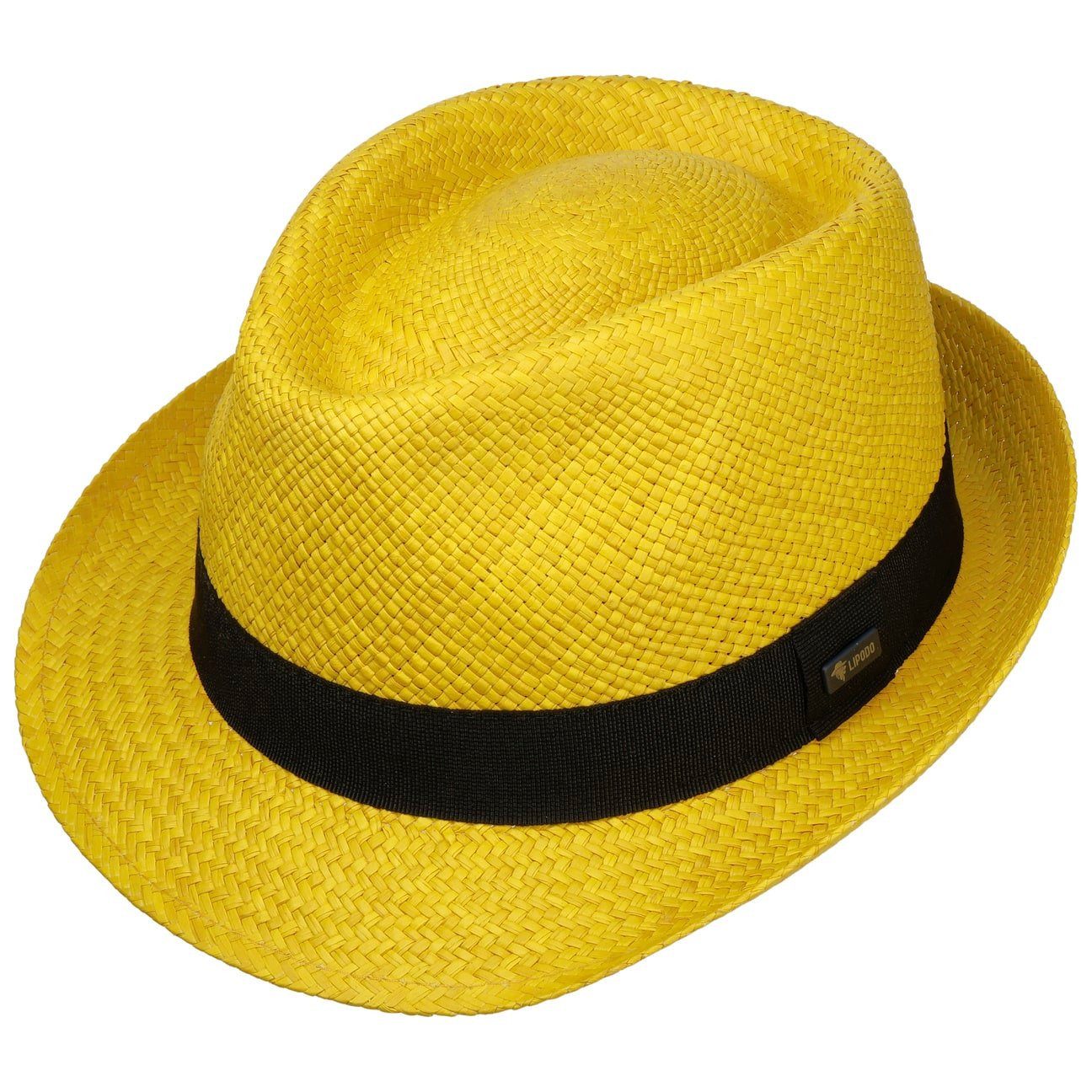 Lipodo Sonnenhut (1-St) Strohtrilby mit Ripsband, Made in Italy