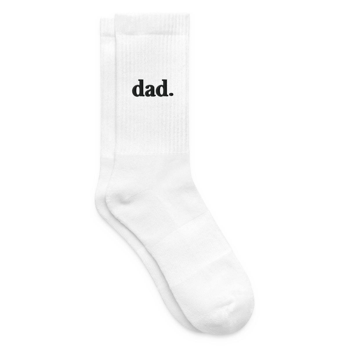 Spreadshirt Socken Dad Schriftzug Stickerei Tennissocken (1-Paar)
