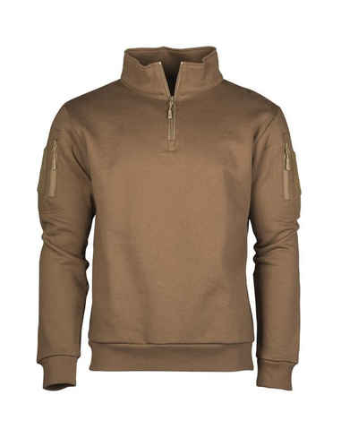 Mil-Tec Troyer TACTICAL Sweatshirt mit Zipper dark coyote (1-tlg)