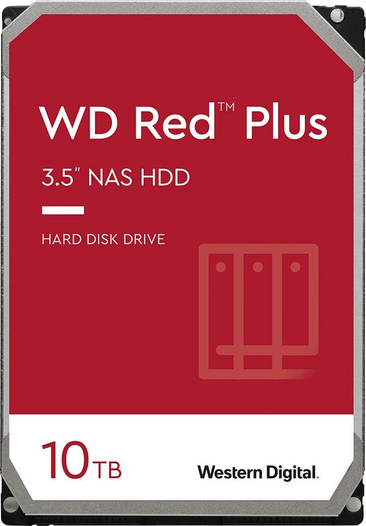 Western Digital WD Red Plus HDD-NAS-Festplatte (10 TB) 3,5"