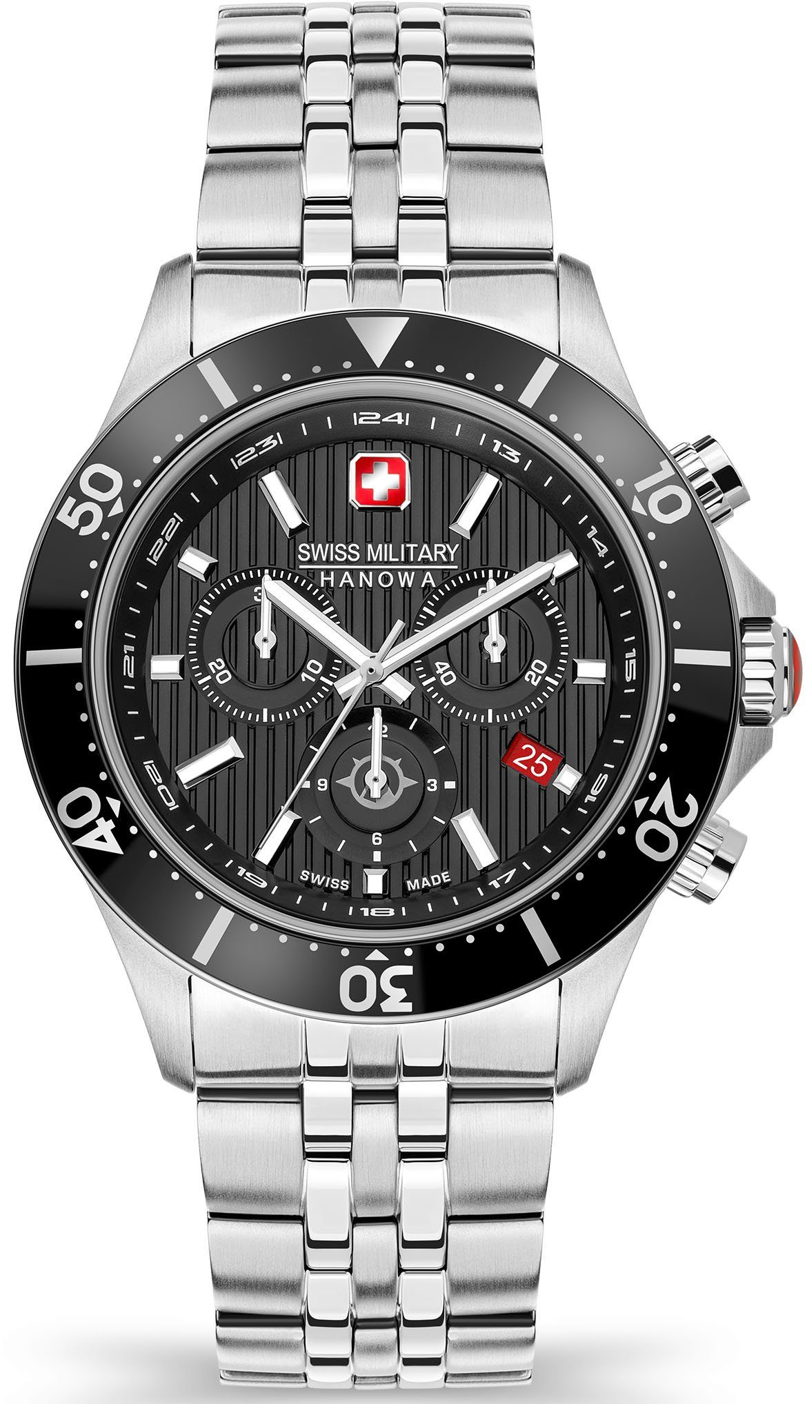 Swiss Military Hanowa Chronograph FLAGSHIP X CHRONO, SMWGI2100701, Quarzuhr, Armbanduhr, Herrenuhr, Schweizer Uhr, Stoppfunktion