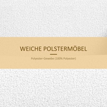 HOMCOM Schaukelstuhl Relaxsessel mit weicher Polsterung (Schwingsessel, 1 St), mit Lammwolle-Optik, Creme