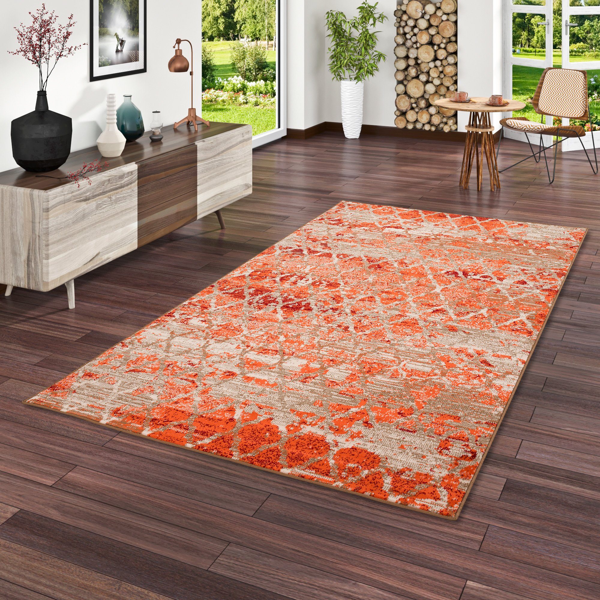 Orange Teppichböden online OTTO | kaufen