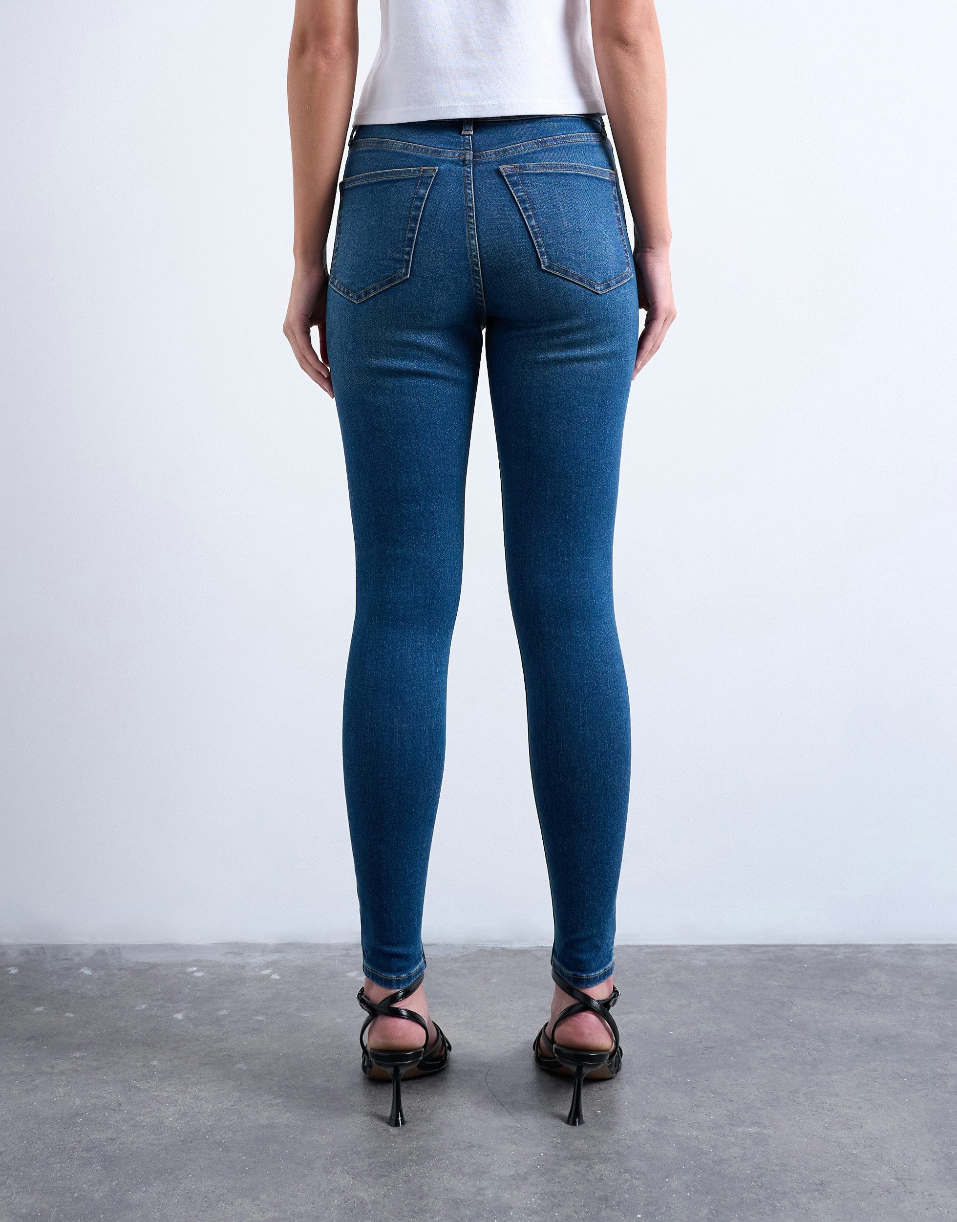 TOPSHOP Skinny-fit-Jeans TSJAMIE HR SLIM DNM JEANS MB NOOS Baumwollmischung, skinny fit, high waist