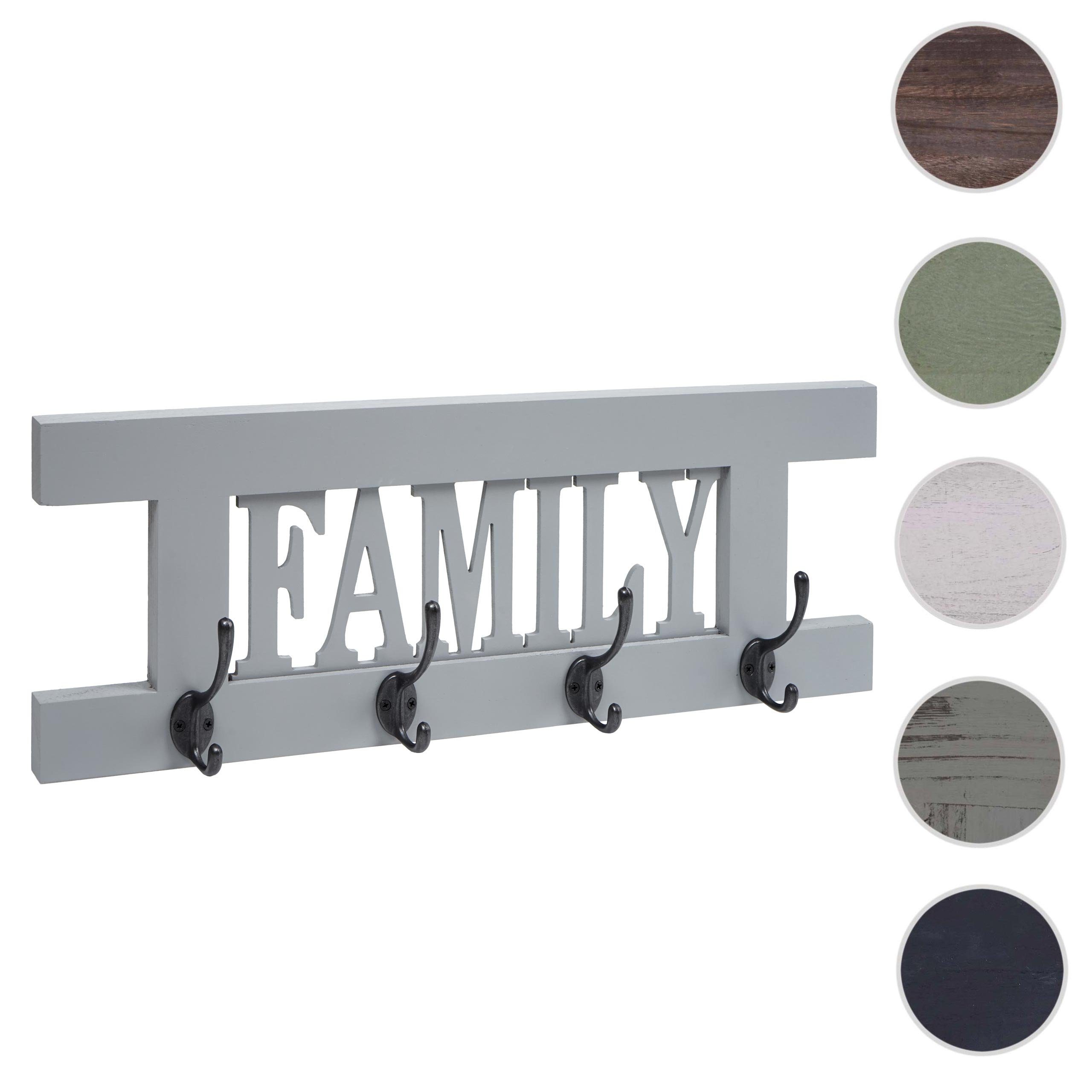 MCW Garderobenpaneel Familie-MCW-C60, Shabby-Look, Kleiderhaken individuell günstig online kaufen