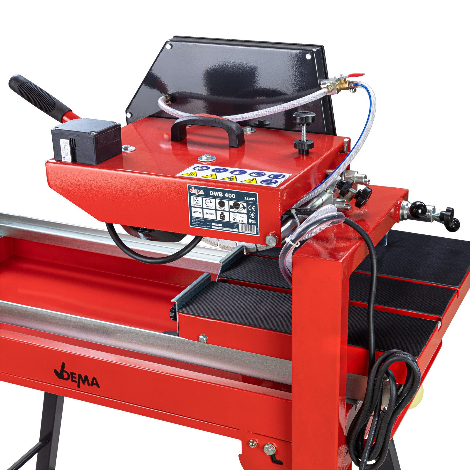 DEMA Steintrenner / Fliesenschneider DWB400 / 400 mm Diamant Sägeblatt, 230 Volt / 50 Hz