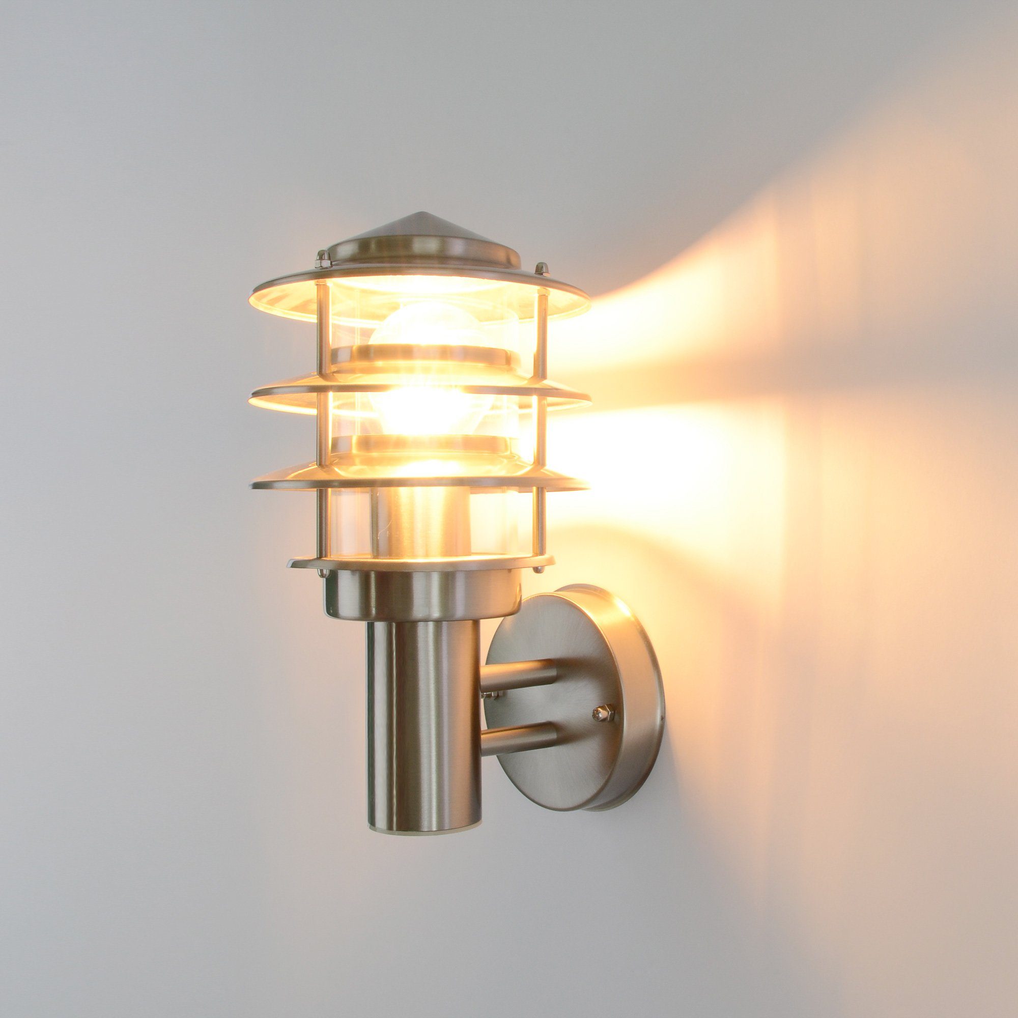 E27, Wandleuchte, Wegeleuchte 249 Außenlampe, Bewegungsmelder, Maxkomfort Flurleuchte, Außenwandleuchte, Modern, ohne Wandlampe, Wandleuchte, IP44, Leuchtmittel, Außen-Wandleuchte ohne Außenleuchte,