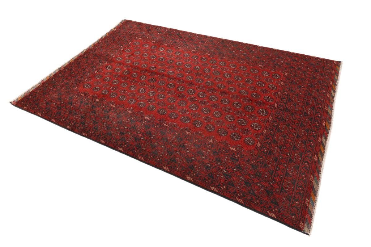 Orientteppich Afghan Akhche mm Handgeknüpfter 203x285 Höhe: Nain Orientteppich, rechteckig, Trading, 6
