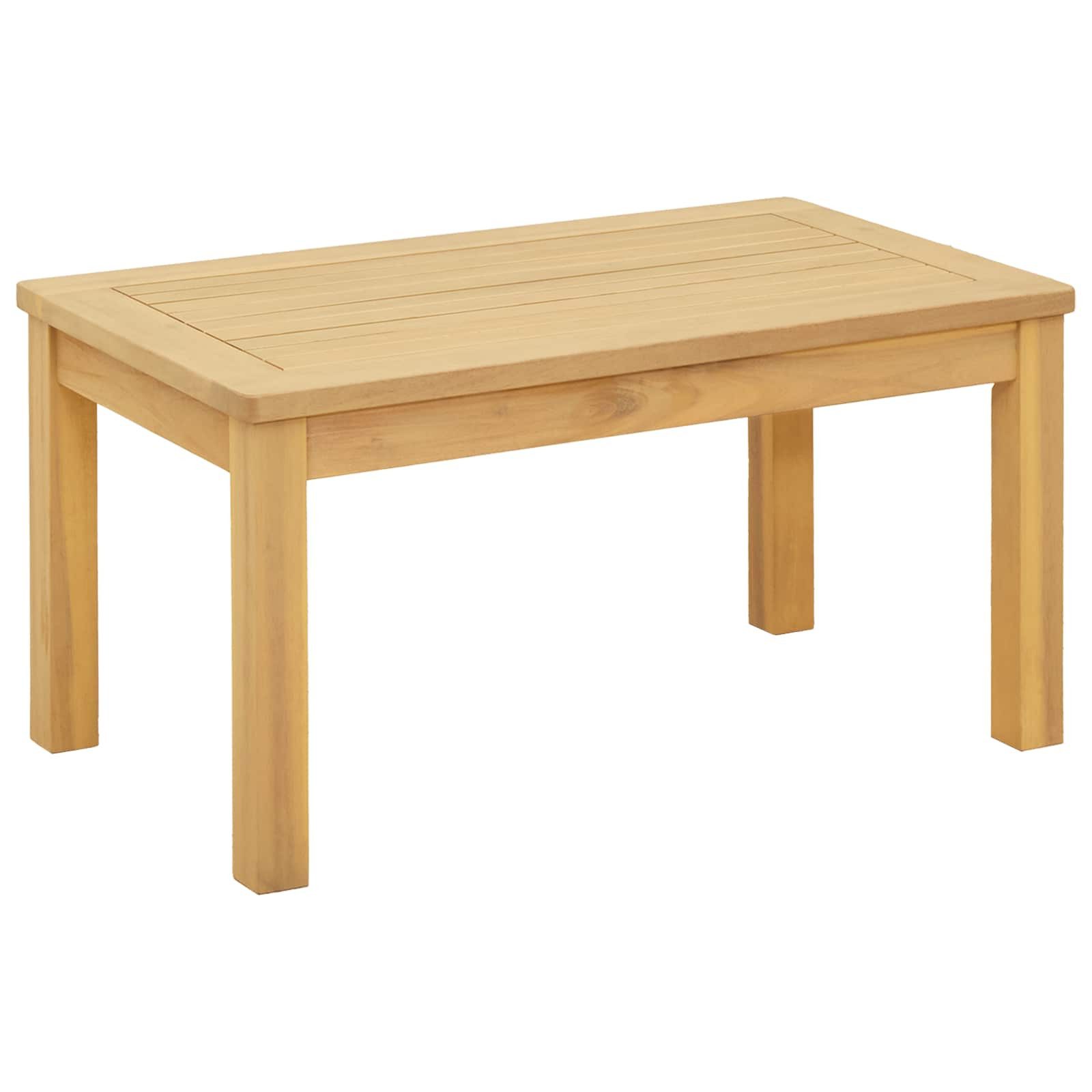 vidaXL Gartentisch Couchtisch Helles nholz 70 x 40 x 36 cm Massivholz (1-St)
