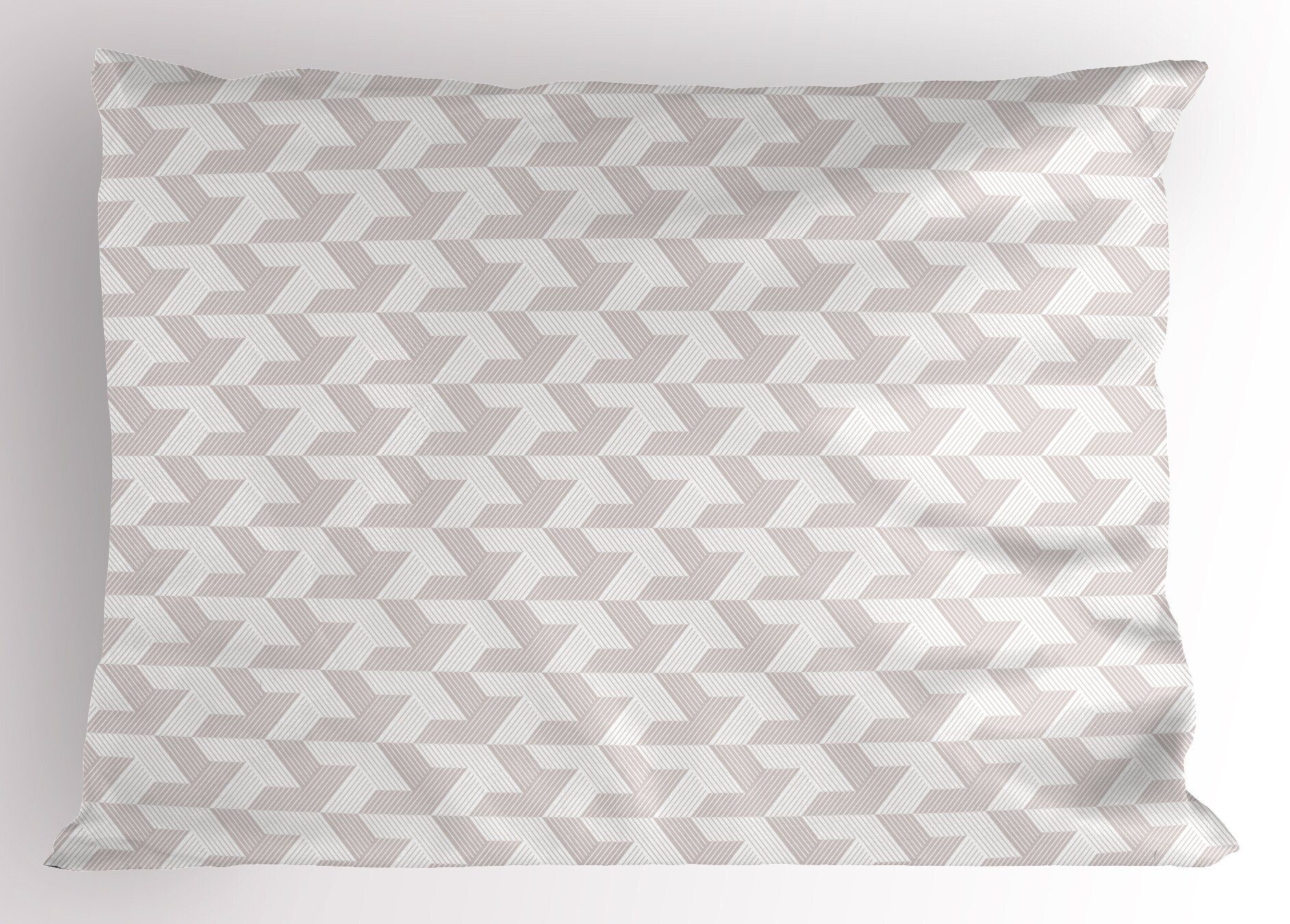 Kissenbezüge Dekorativer Queen Size Diagonal Stripes Gedruckter Kopfkissenbezug, Modern Abakuhaus Graustufen (1 Stück)