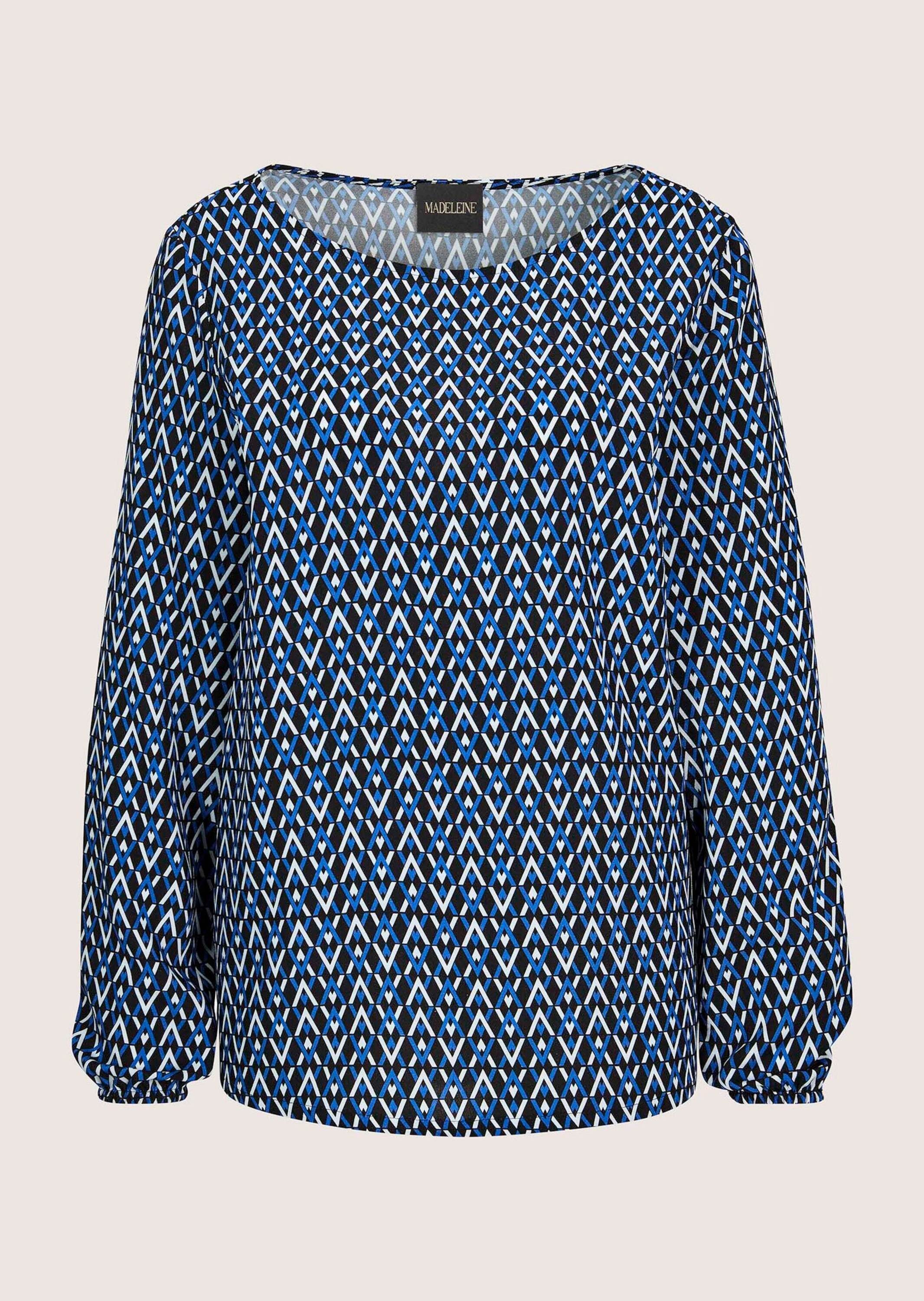 Schlupfbluse Viskosebluse mit grafischem Muster