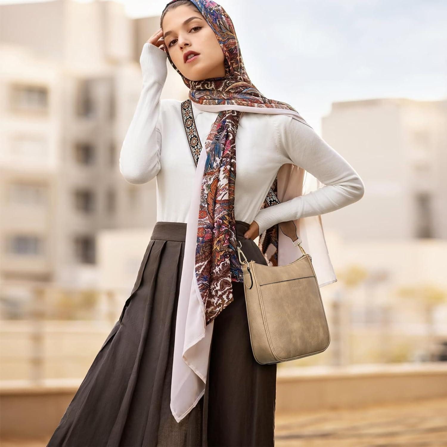 LuxusKollektion Handtasche Damen Handtasche mittelgroß Leder Schultertasche günstig online kaufen