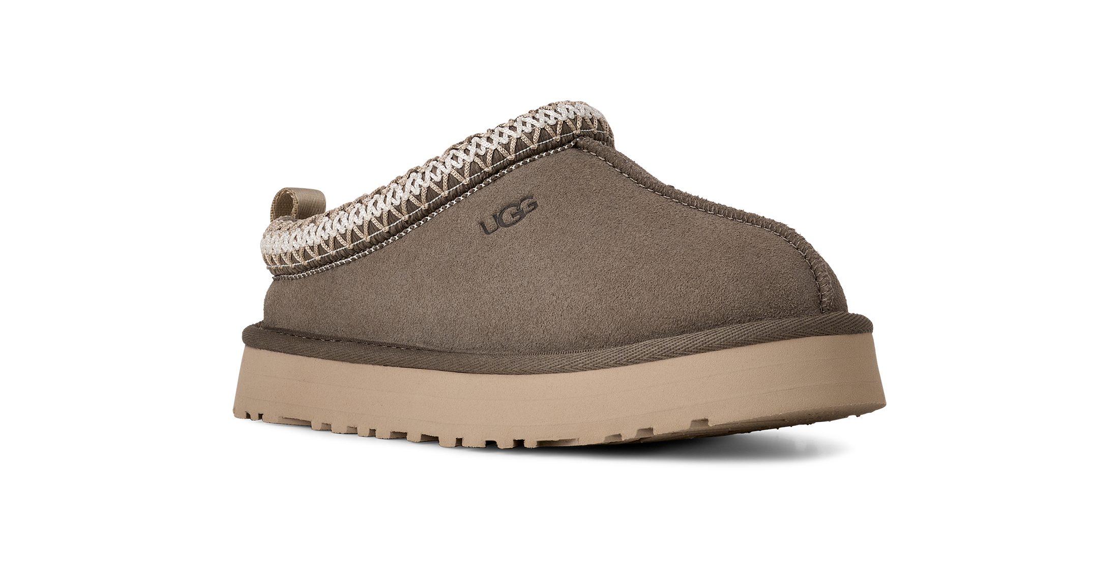 UGG K TAZZ Hausschuh Plateau Clog, Mule, Hausschuh mit modischer Zierborte