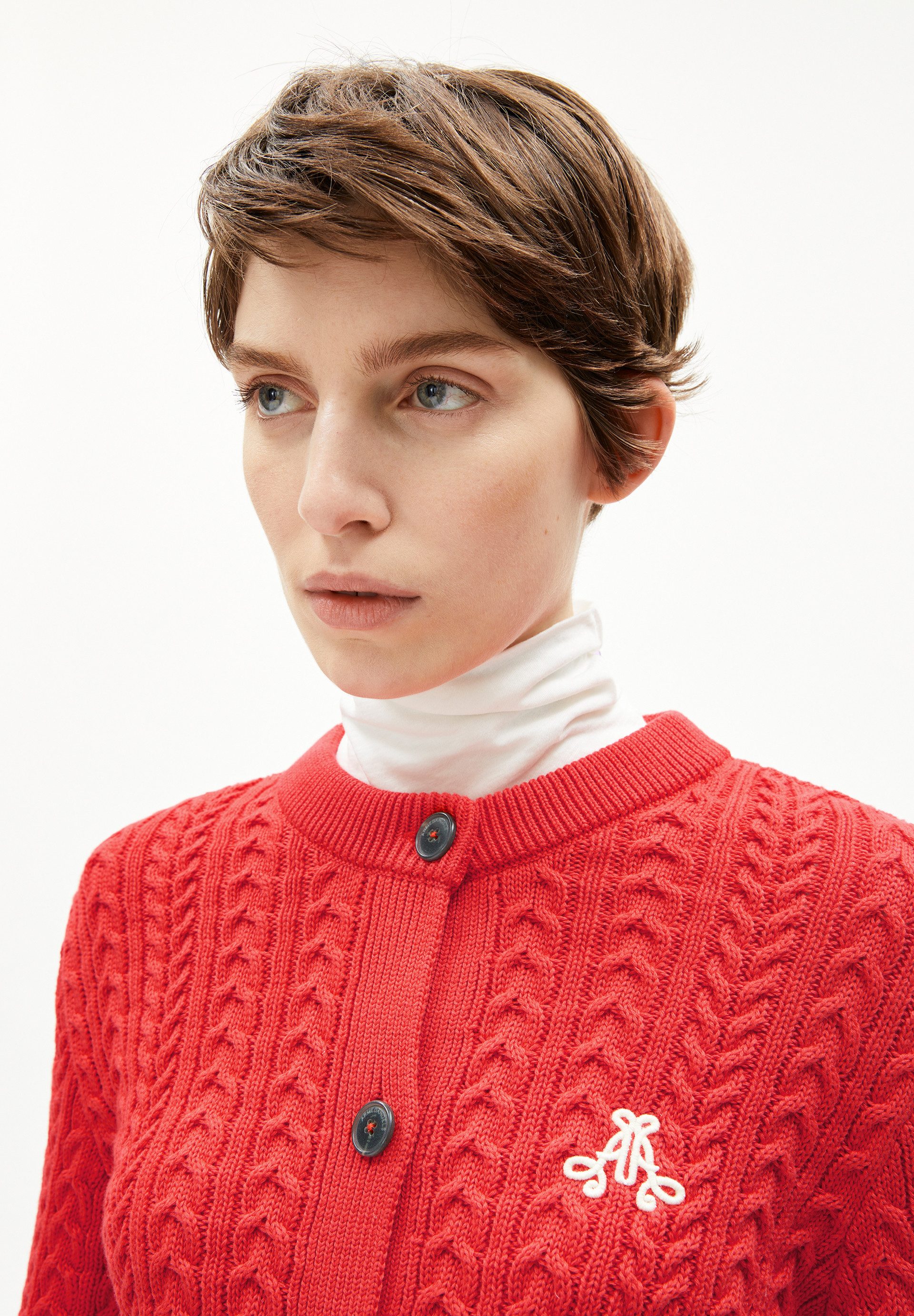 Armedangels Cardigan JULIAANAS CABLE Strickjacke aus Bio-Baumwolle (Slim Fit)