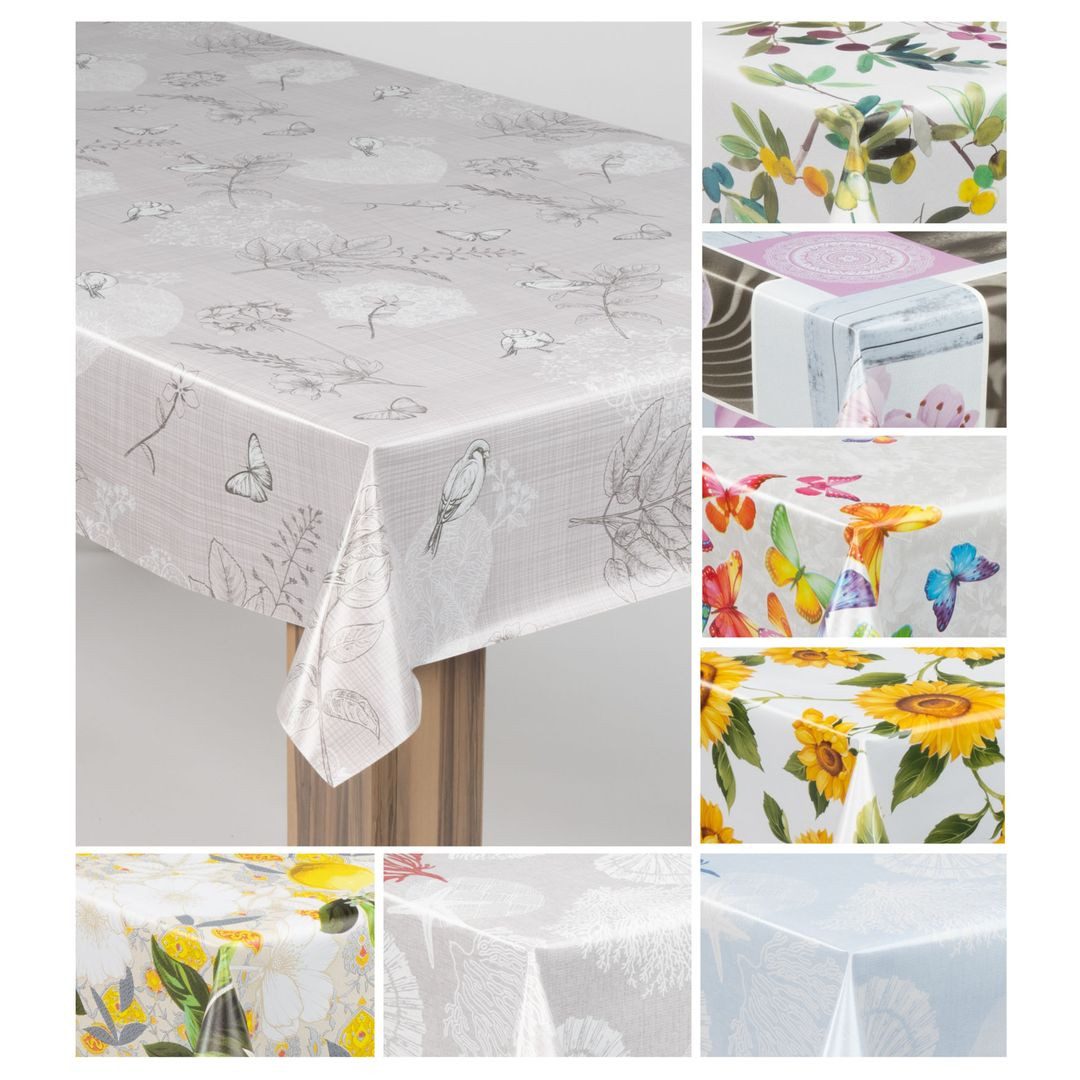 laro Tischdecke laro Wachstuch-Tischdecke Wachstischdecke Gartentischdecke günstig online kaufen