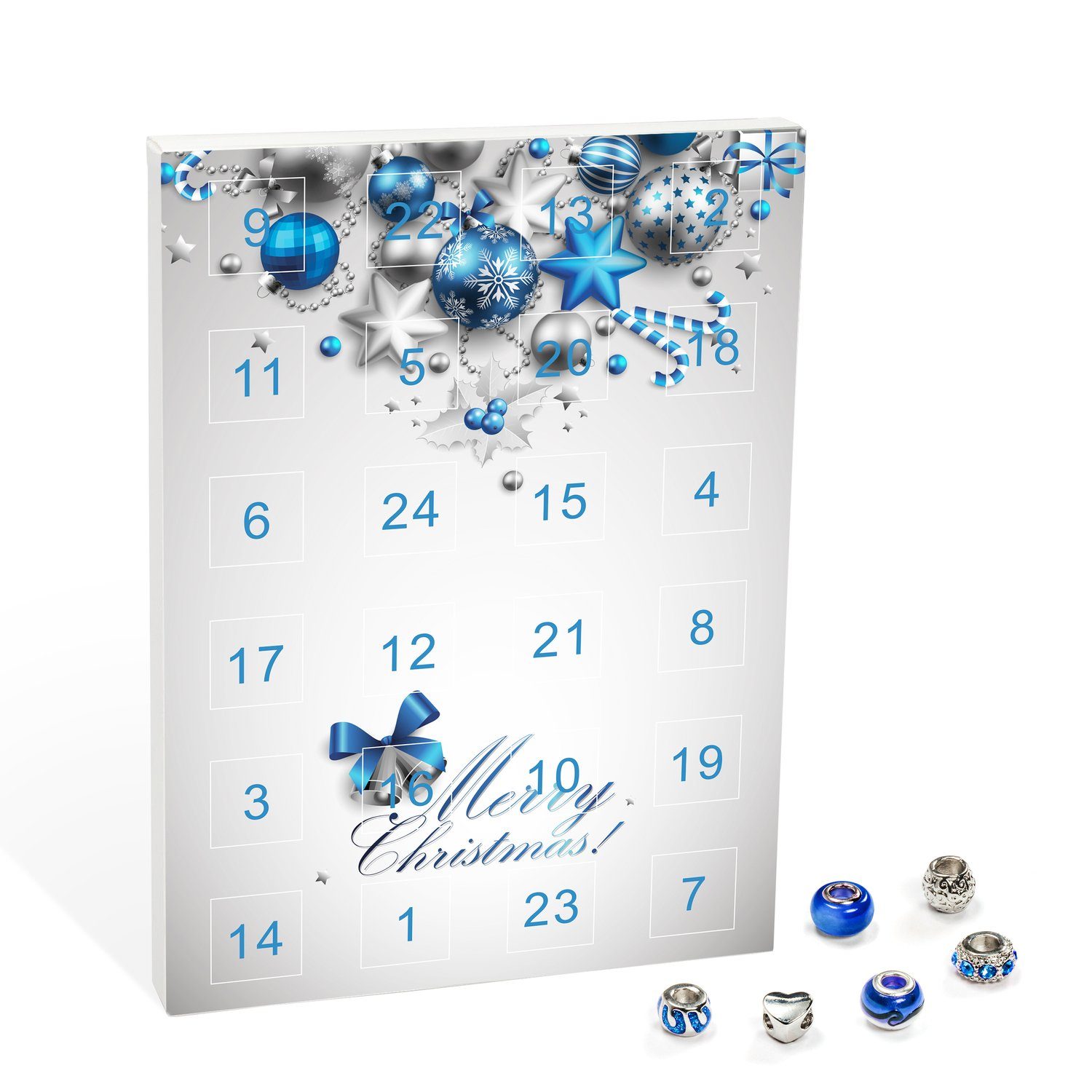 VALIOSA Schmuck-Adventskalender Merry Christmas Mode-Schmuck Adventskalender (24-tlg), 24-teilig (1 Set)