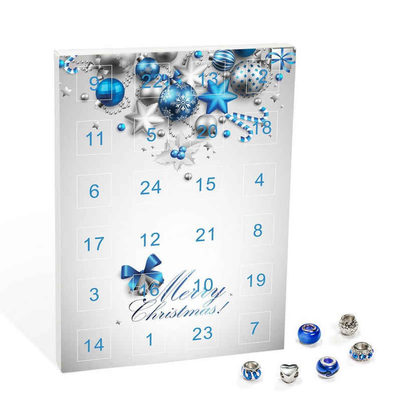 VALIOSA Адвент-календарь украшений Merry Christmas Mode-Schmuck Календари (24-tlg), 24-teilig (1 Set)