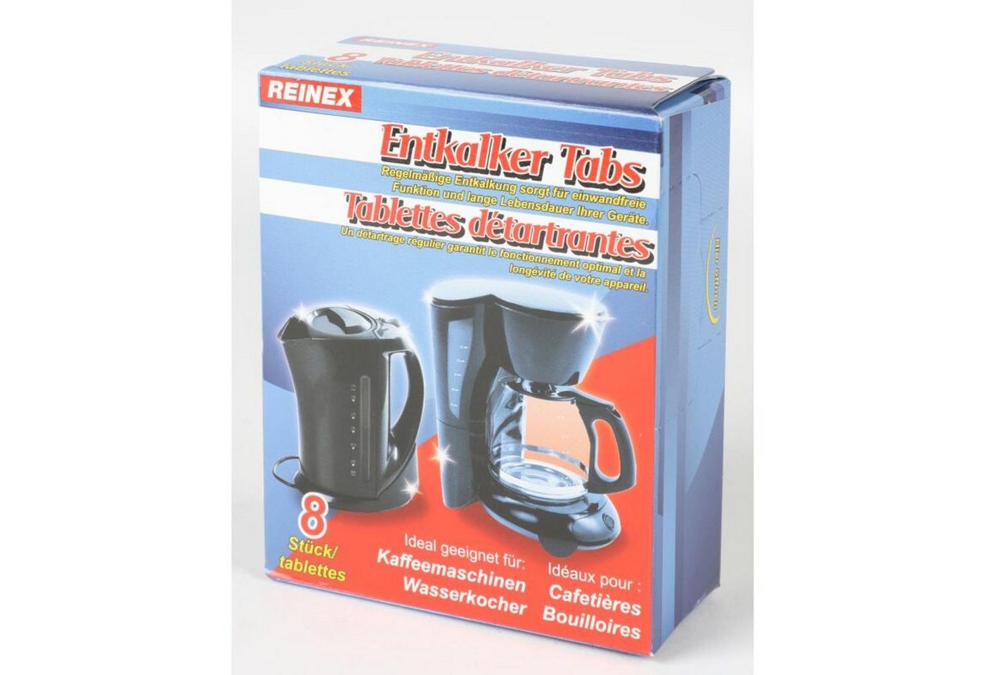 Thumbnail - Reinex 14x 128g / 8 Stück Reinex Entkalker-Tabs für Kaffemaschinen Entkalker