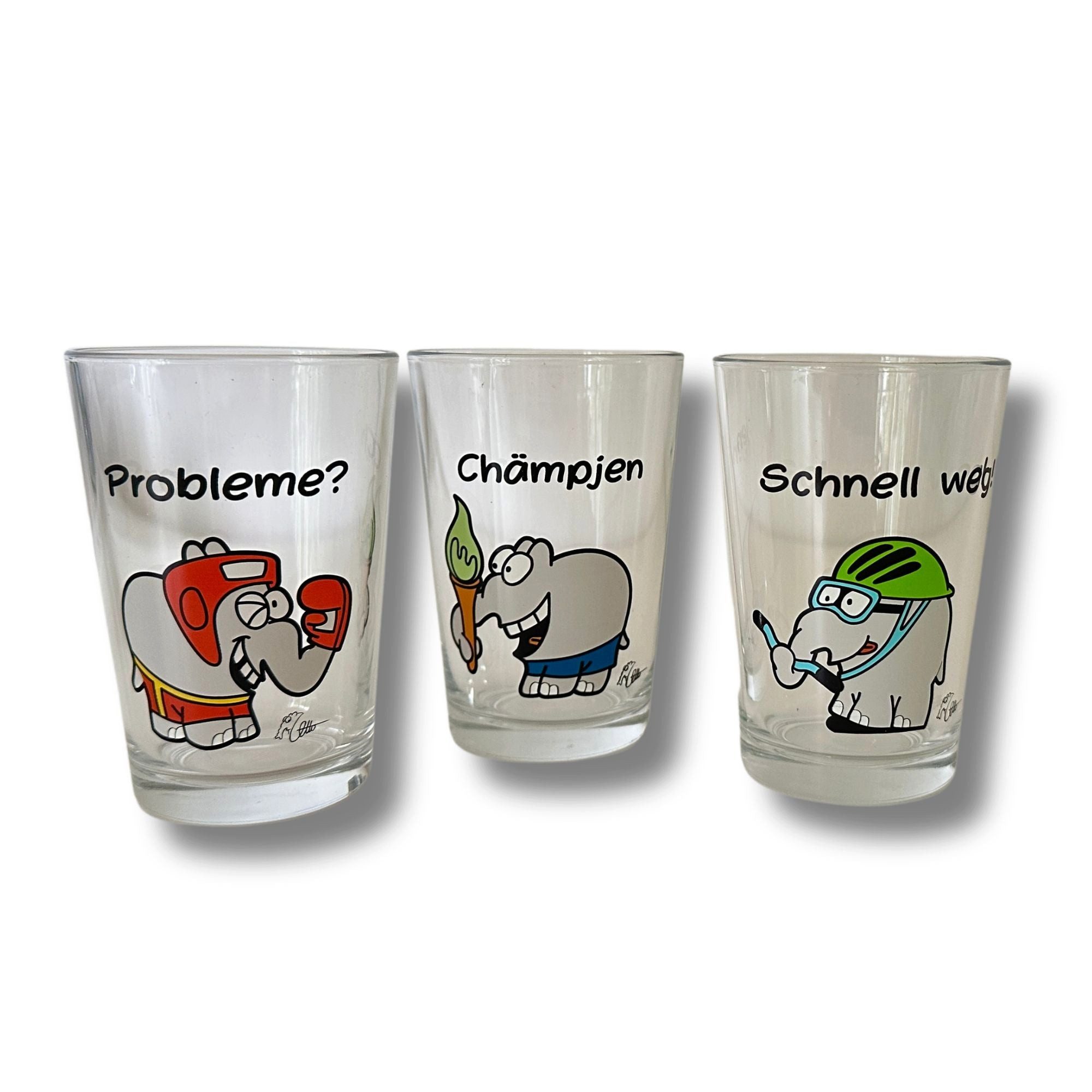 Ottifant Productions GmbH Glas 3-ER GLAS SET OTTIFANTEN Sportifanten KINDER-GLÄSERSET