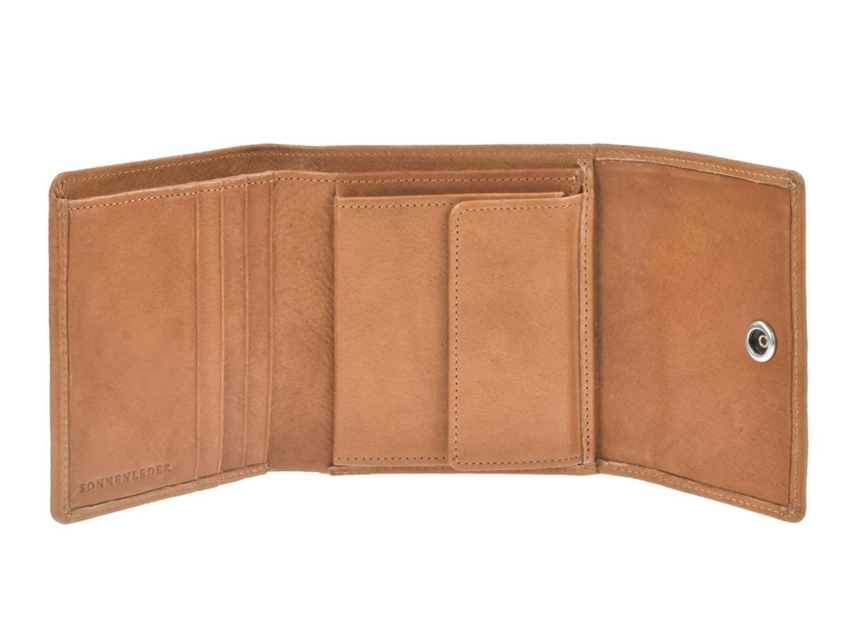 Sonnenleder Geldbörse Prien, Portemonnaie, 3 Kartenfächer, 10,5x10 cm, Geldbeutel, Leder