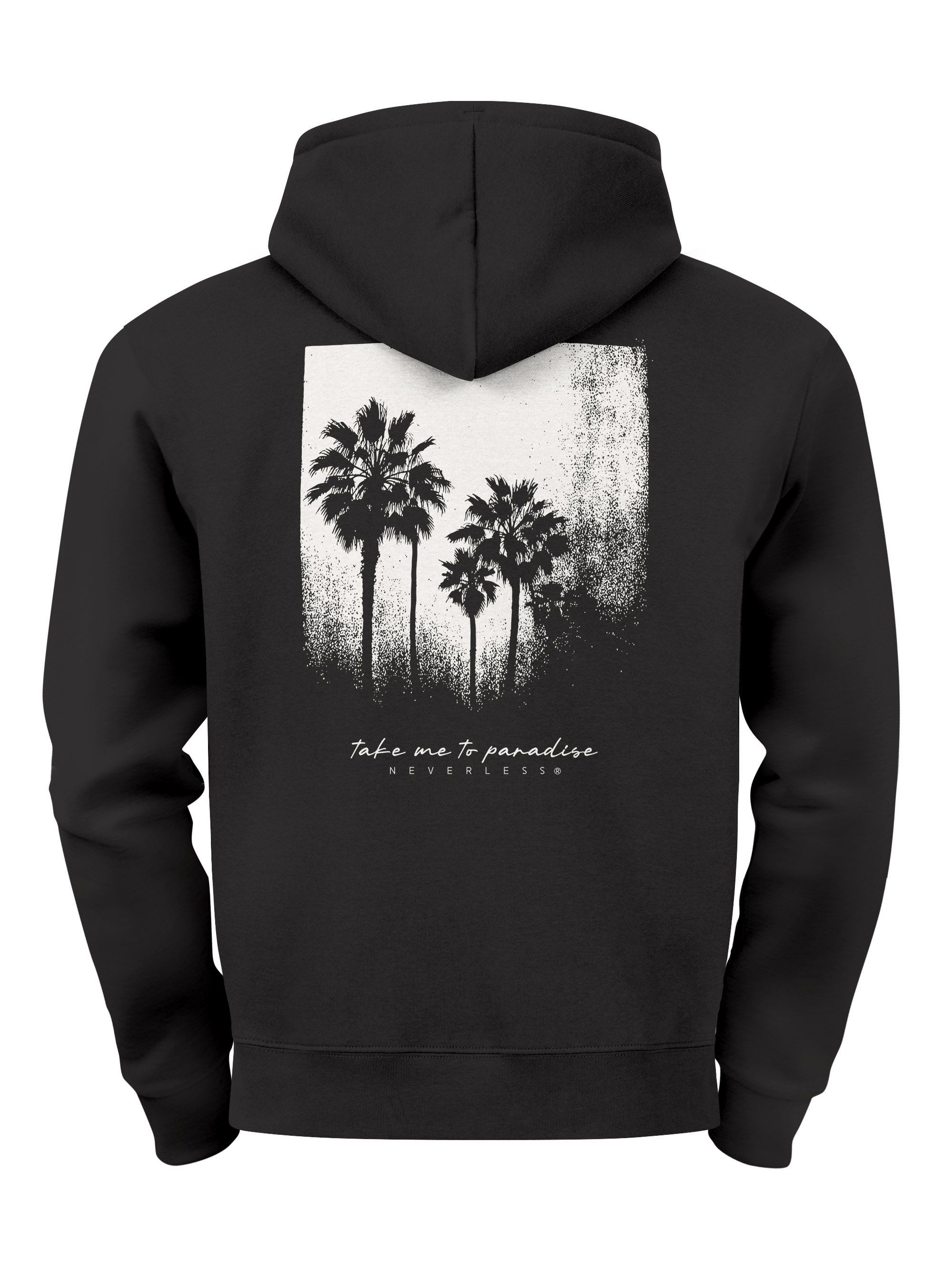 Neverless Hoodie Herren Hoodie Backprint Take günstig online kaufen