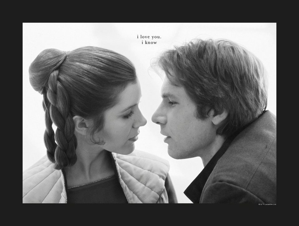 Komar Poster Star Wars Classic Leia Han Love, Star Wars (1 St), Kinderzimmer,  Schlafzimmer, Wohnzimmer