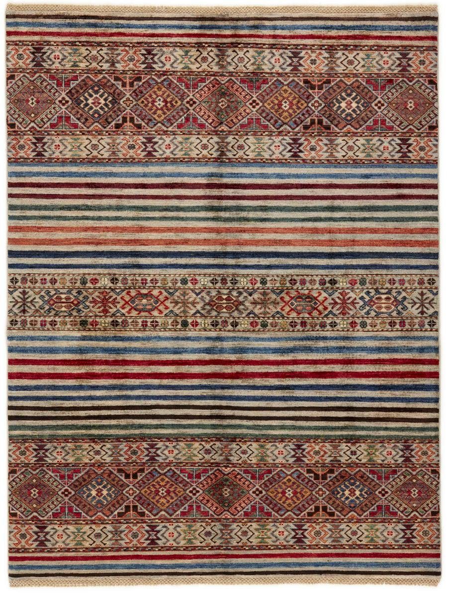 Orientteppich Arijana Shaal 156x204 Handgeknüpfter Orientteppich, Nain Trading, rechteckig, Höhe: 5 mm