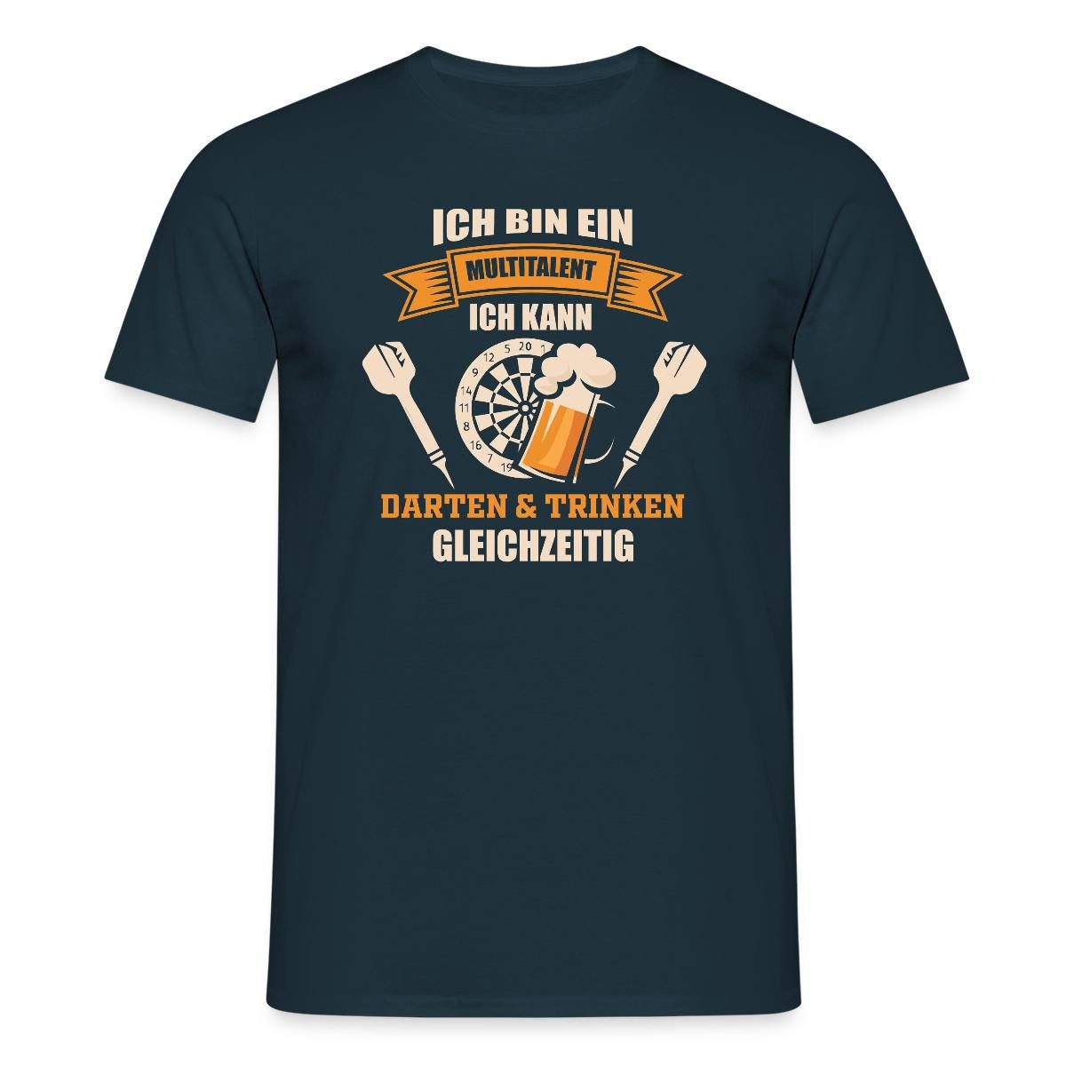 Spreadshirt Multitalent Darten & Trinken Gleichzeitig Männer T-Shirt (1-tlg günstig online kaufen