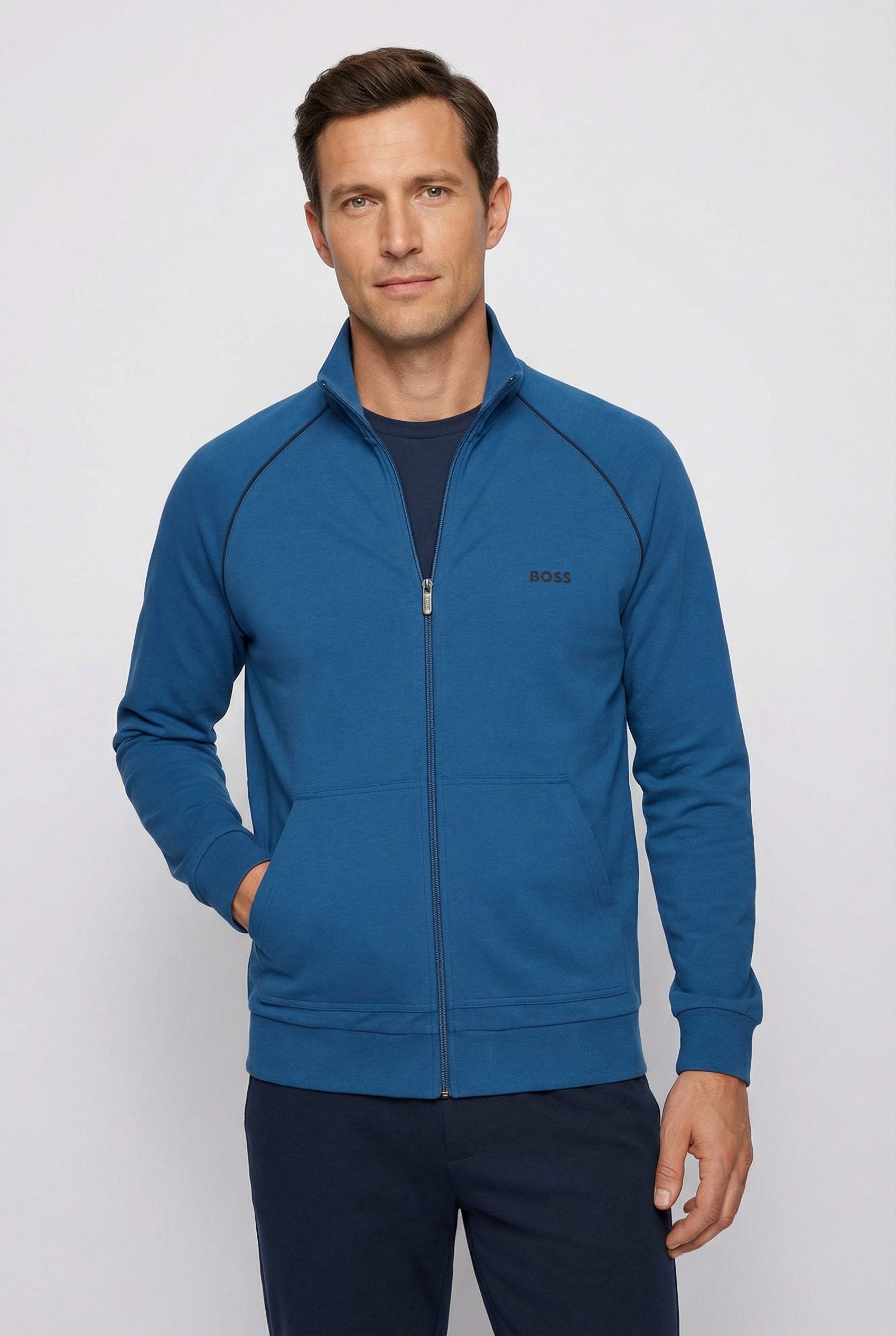 BOSS Sweatjacke Mix&Match Jacket Z mit Kängurutasche