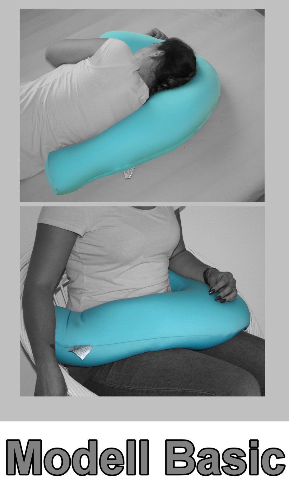 dynamic24 Seitenschläferkissen, 58cm Stillkissen Allergiker Nacken günstig online kaufen