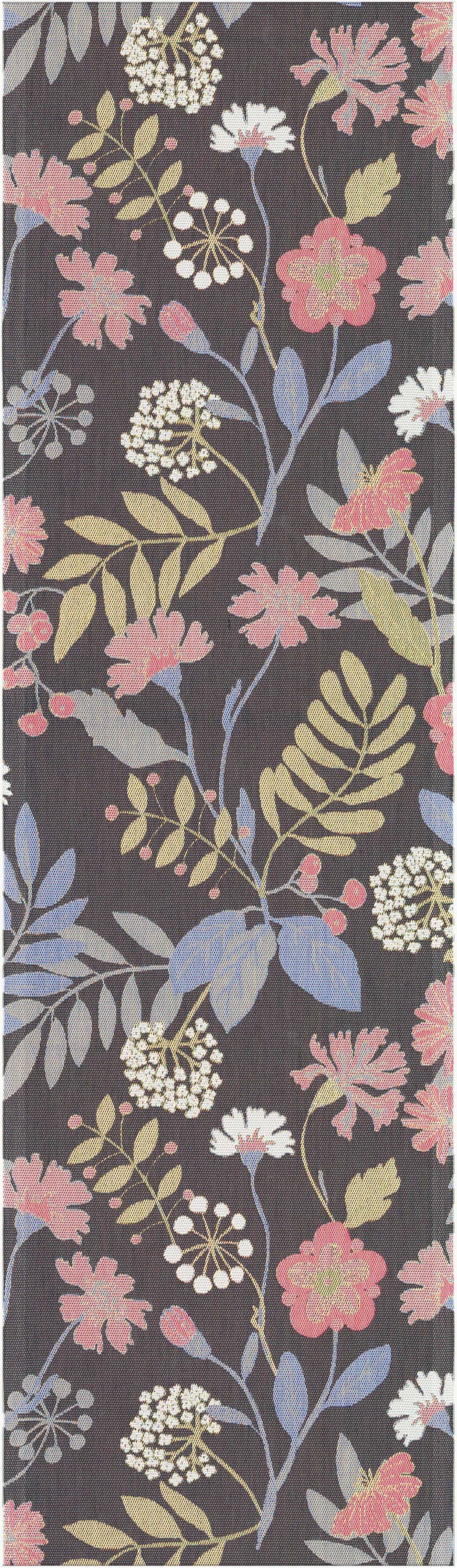 Ekelund Tischläufer Tischläufer Flower Season 35x120 cm, Pixel gewebt (6-farbig)