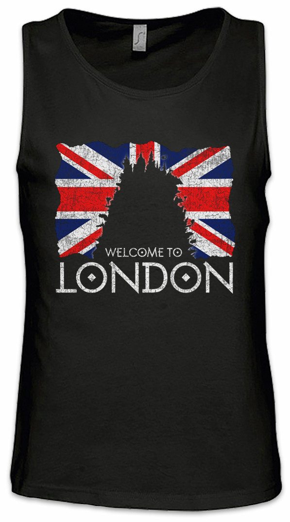 Tanktop Welcome To London Ärmelloses T-Shirt City Stadt Mortal Predator